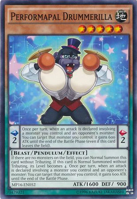 Performapal Drummerilla - MP16-EN052 - Common