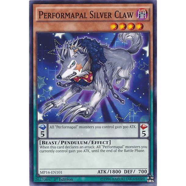 Performapal Silver Claw - MP16-EN101 - Common