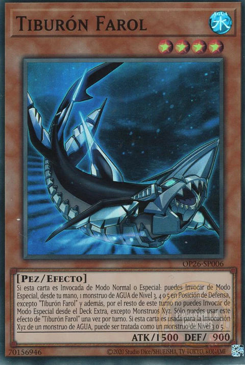 Lantern Shark - OP26-EN006 - Super Rare 