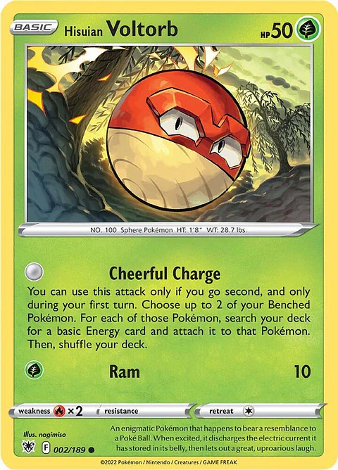 Hisuian Voltorb - 002/189 - Common - ASR