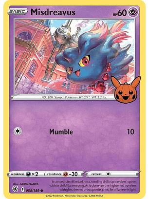 Misdreavus - 058/189 - Common - ASR