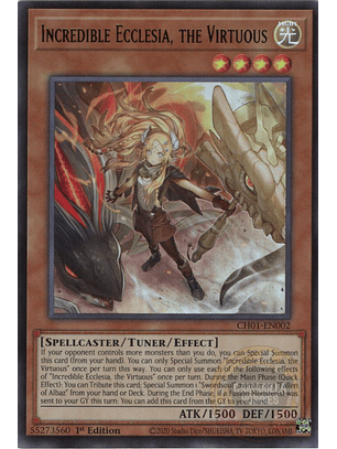 Incredible Ecclesia, the Virtuous - CH01-EN002 - Ultra Rare 