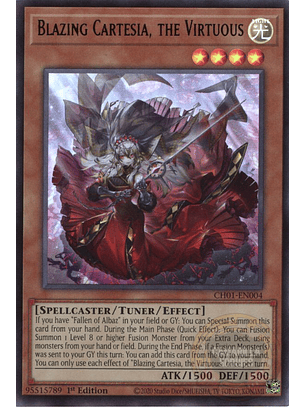 Blazing Cartesia, the Virtuous - CH01-EN004 - Ultra Rare 