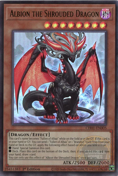 Albion the Shrouded Dragon - CH01-EN005 - Ultra Rare 