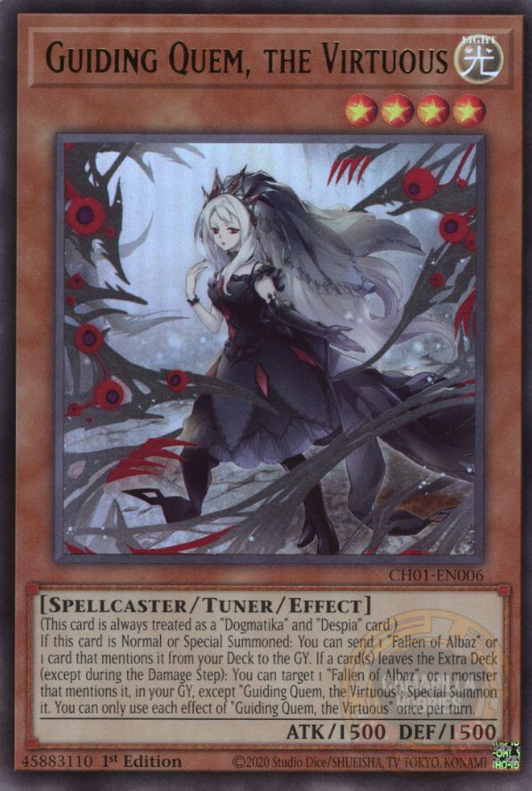 Guiding Quem, the Virtuous - CH01-EN006 - Ultra Rare  1