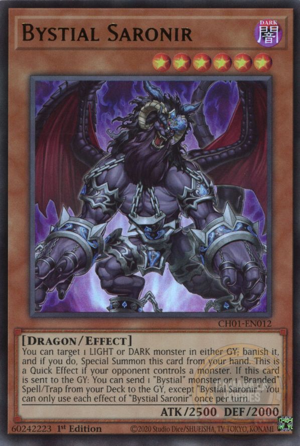 Bystial Saronir - CH01-EN012 - Ultra Rare  1