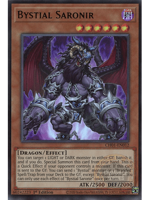 Bystial Saronir - CH01-EN012 - Ultra Rare 