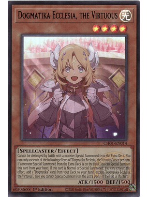 Dogmatika Ecclesia, the Virtuous - CH01-EN014 - Ultra Rare 