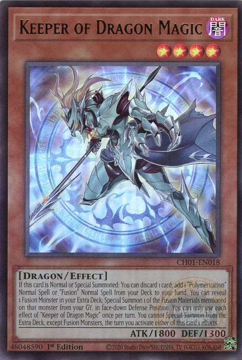 Keeper of Dragon Magic - CH01-EN018 - Ultra Rare 