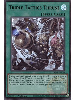 Triple Tactics Thrust - CH01-EN030 - Ultra Rare 