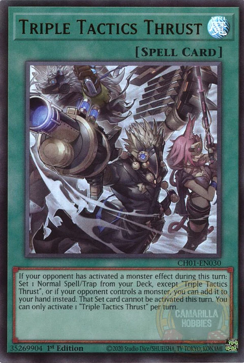 Triple Tactics Thrust - CH01-EN030 - Ultra Rare 