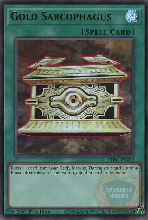 Gold Sarcophagus - CH01-EN032 - Ultra Rare 