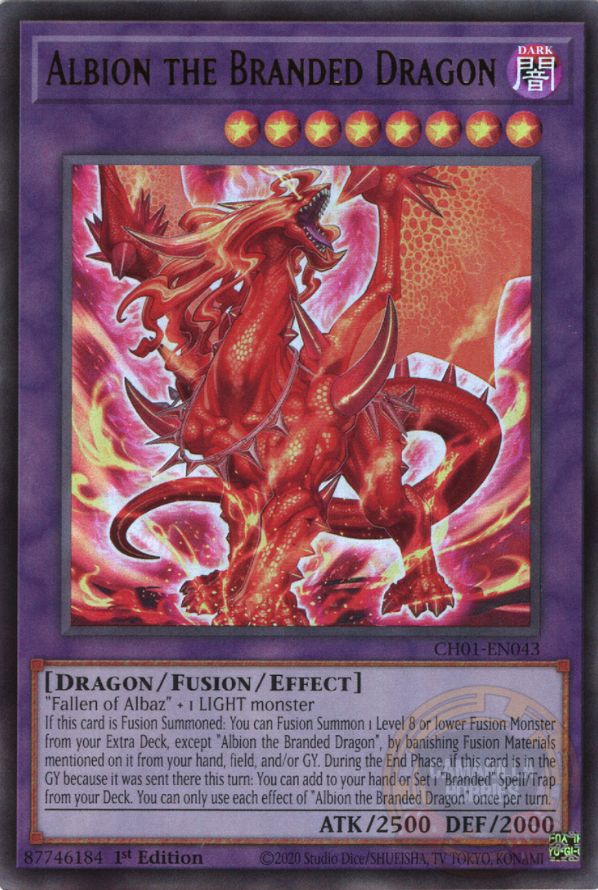 Albion the Branded Dragon - CH01-EN043 - Ultra Rare  1
