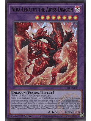Alba-Lenatus the Abyss Dragon - CH01-EN045 - Ultra Rare 
