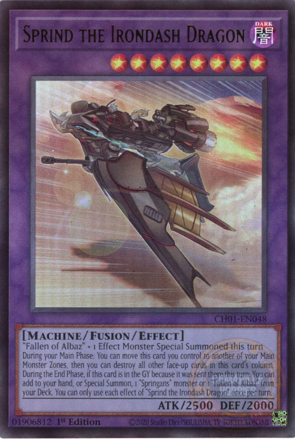 Sprind the Irondash Dragon - CH01-EN048 - Ultra Rare  1
