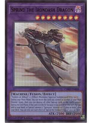 Sprind the Irondash Dragon - CH01-EN048 - Ultra Rare 
