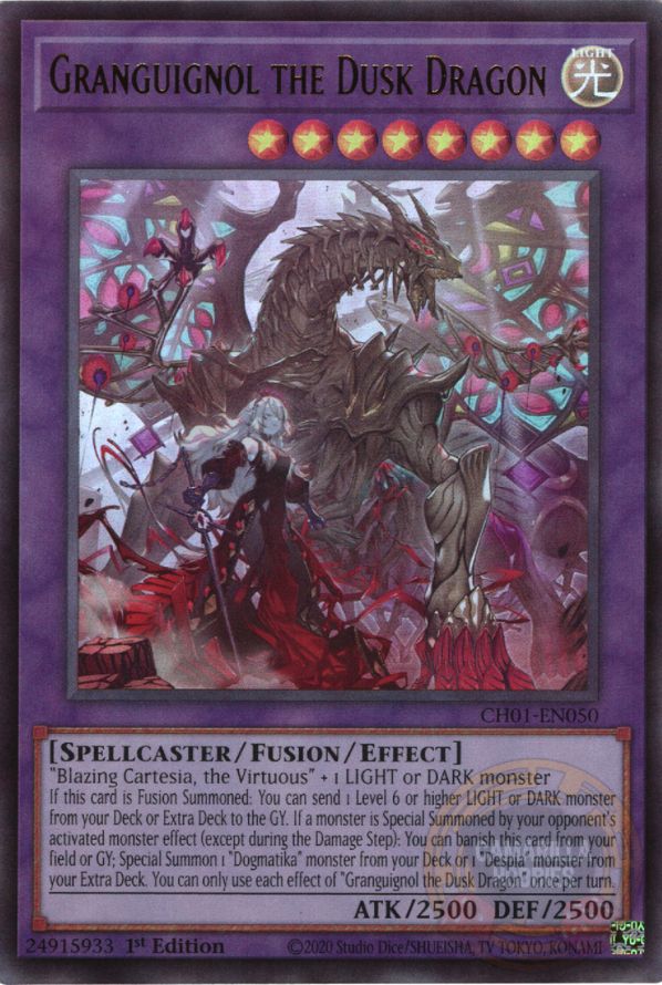 Granguignol the Dusk Dragon - CH01-EN050 - Ultra Rare  1
