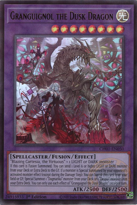 Granguignol the Dusk Dragon - CH01-EN050 - Ultra Rare 