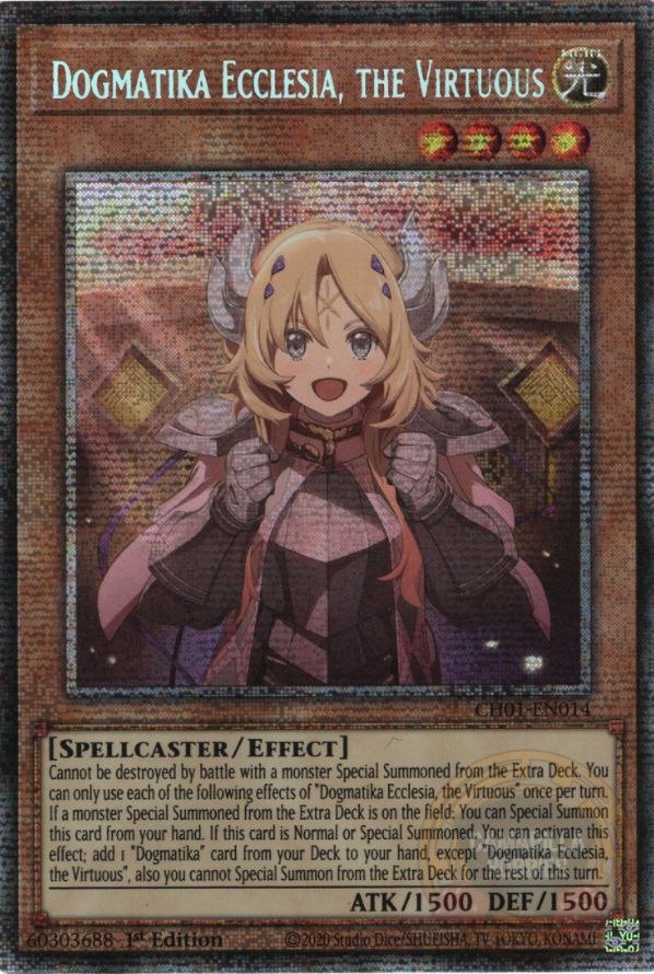 Dogmatika Ecclesia, the Virtuous - CH01-EN014 - Starlight Rare  1
