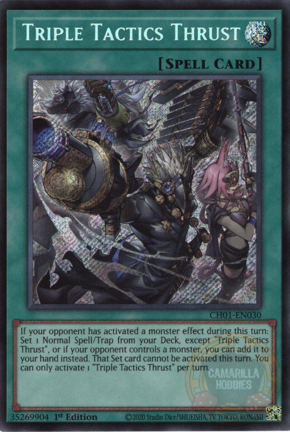 Triple Tactics Thrust - CH01-EN030 - Secret Rare  1
