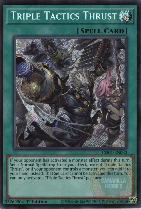 Triple Tactics Thrust - CH01-EN030 - Secret Rare 