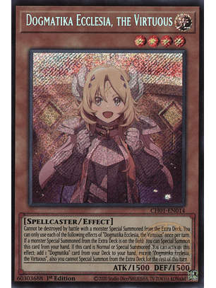 Dogmatika Ecclesia, the Virtuous - CH01-EN014 - Secret Rare 