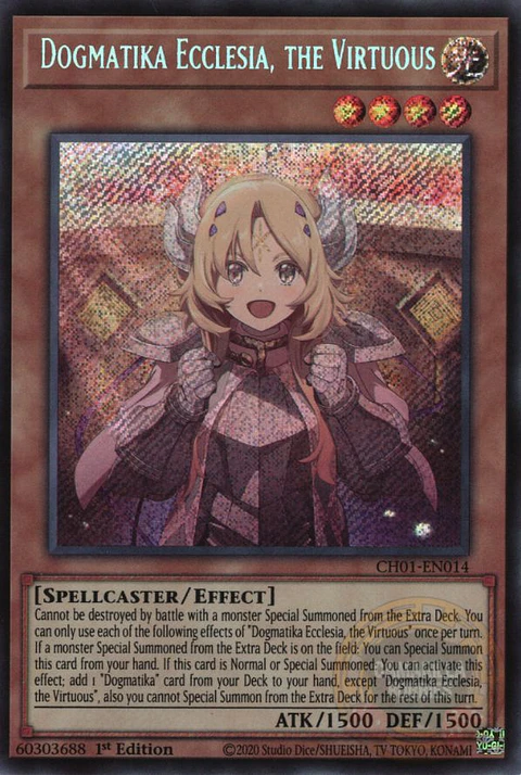 Dogmatika Ecclesia, the Virtuous - CH01-EN014 - Secret Rare 