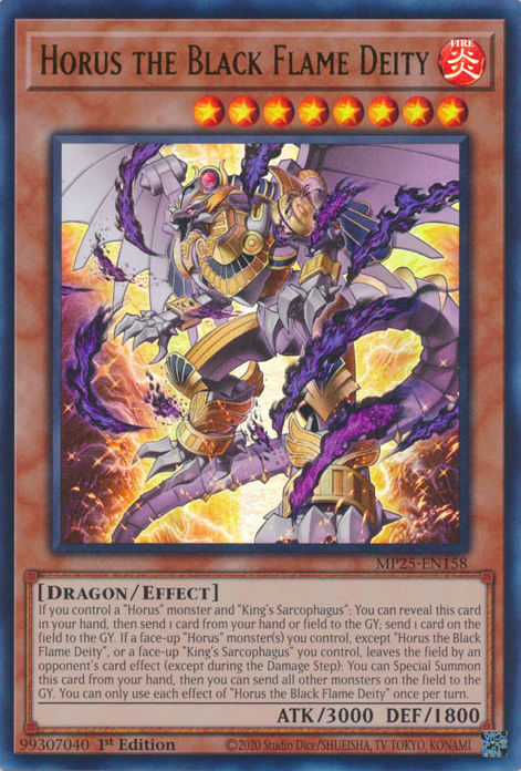 Horus the Black Flame Deity - MP25-EN158 - Ultra Rare 1