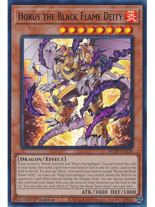 Horus the Black Flame Deity - MP25-EN158 - Ultra Rare