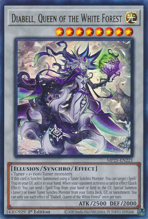 Diabell, Queen of the White Forest - MP25-EN221 - Ultra Rare 