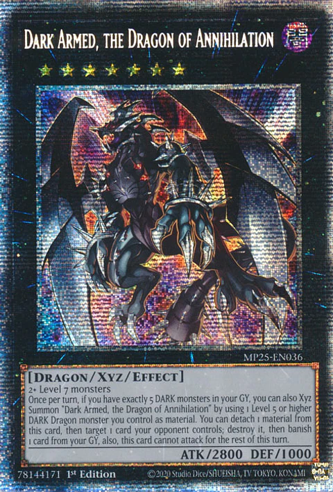 Dark Armed, the Dragon of Annihilation - MP25-EN036 - Starlight Rare