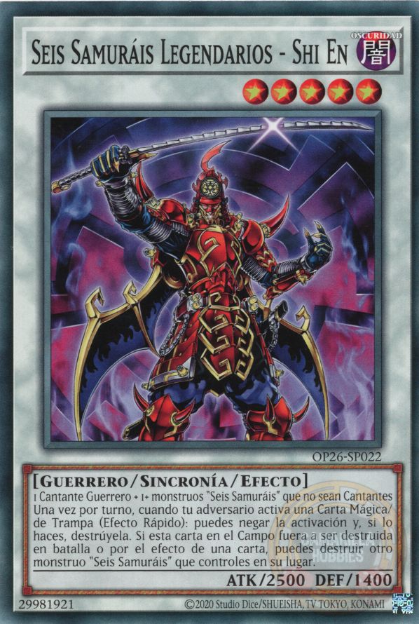 Legendary Six Samurai - Shi En - OP26-EN022 - Common  1