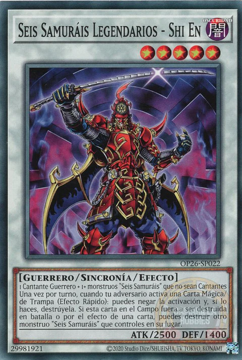 Legendary Six Samurai - Shi En - OP26-EN022 - Common 