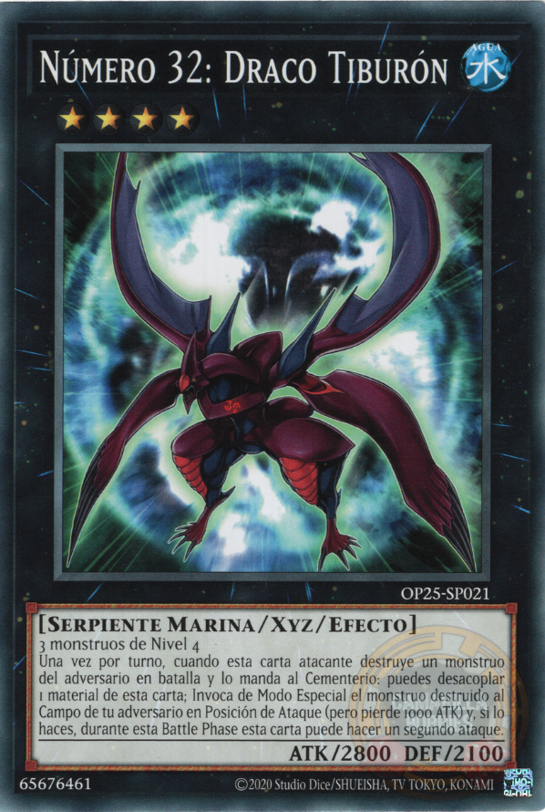 Number 32: Shark Drake - OP25-EN021 - Common  1