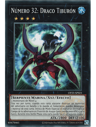 Number 32: Shark Drake - OP25-EN021 - Common 