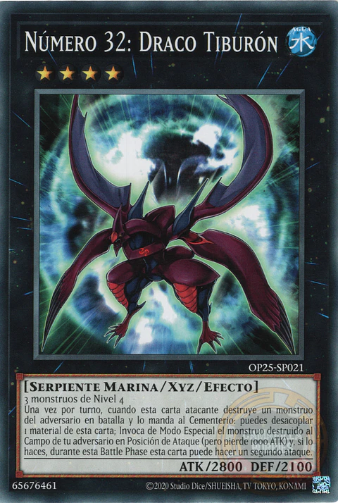 Number 32: Shark Drake - OP25-EN021 - Common 