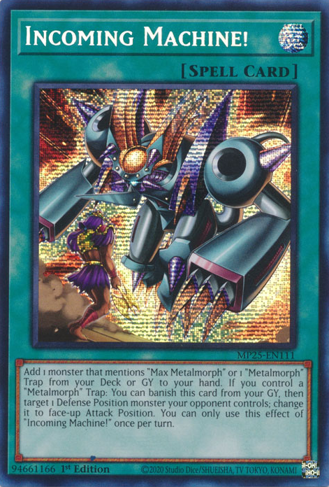 Incoming Machine! - MP25-EN111 - Prismatic Secret Rare  1