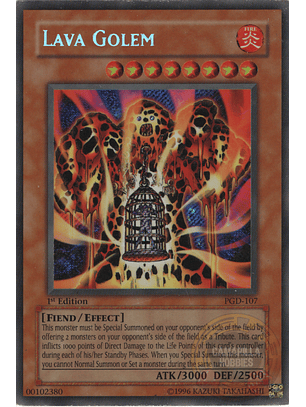 Lava Golem - PGD-107 - Secret Rare 1st Edition (Dañada)