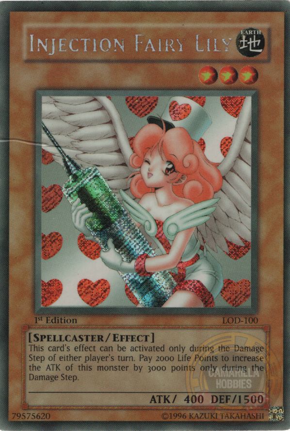 Injection Fairy Lily - LOD-EN100 - Secret Rare 1st Edition (Dañada) 1