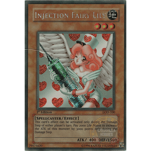 Injection Fairy Lily - LOD-EN100 - Secret Rare 1st Edition (Dañada)