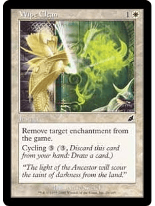 Wipe Clean - SCG - C 