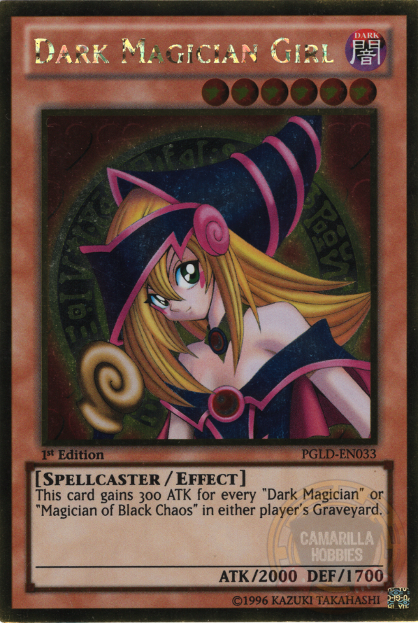 Dark Magician Girl - PGLD-EN033 - Premium Gold 1