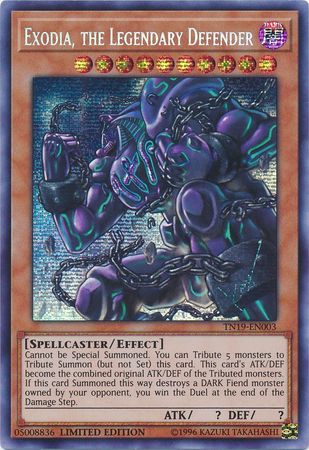 Exodia, the Legendary Defender - TN19-EN003 - Prismatic Secret Rare Limited Edition  1