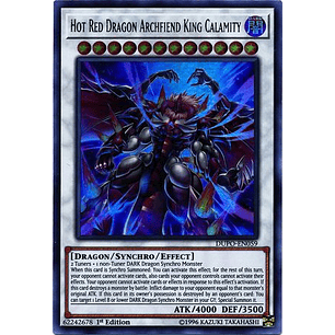 Hot Red Dragon Archfiend King Calamity - DUPO-EN059 - Ultra Rare 