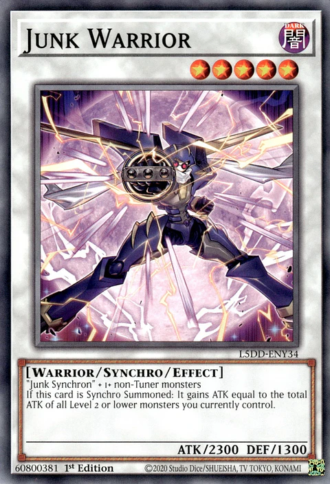 Junk Warrior alternate artwork - L5DD-ENY34 - Common 