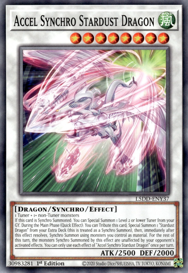 Accel Synchro Stardust Dragon - L5DD-ENY37 - Common  1
