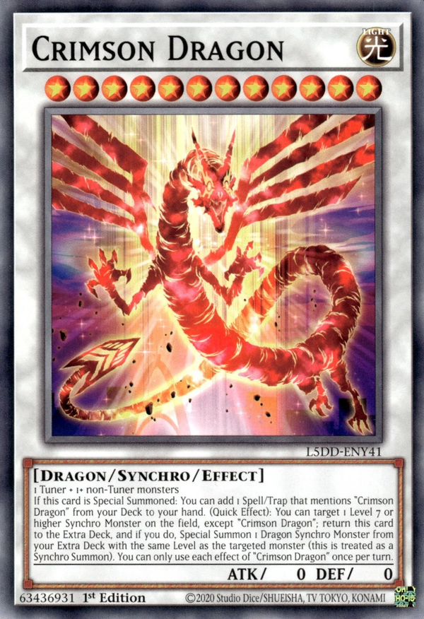 Crimson Dragon - L5DD-ENY41 - Common  1
