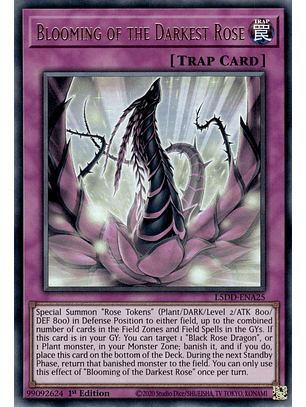 Blooming of the Darkest Rose - L5DD-ENA25 - Ultra Rare 