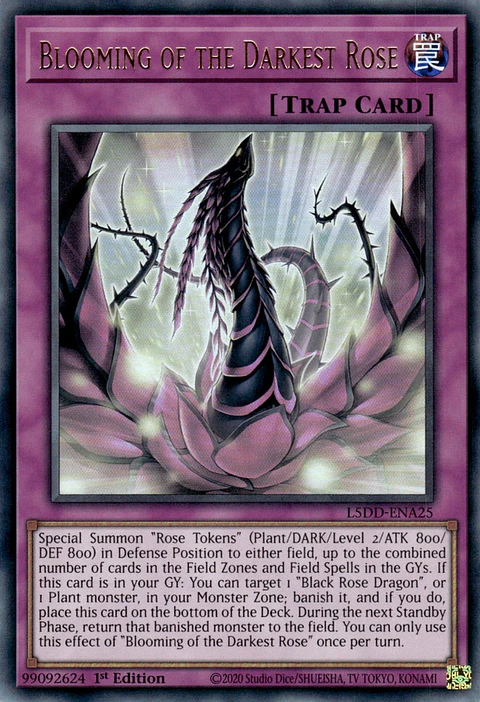 Blooming of the Darkest Rose - L5DD-ENA25 - Ultra Rare 