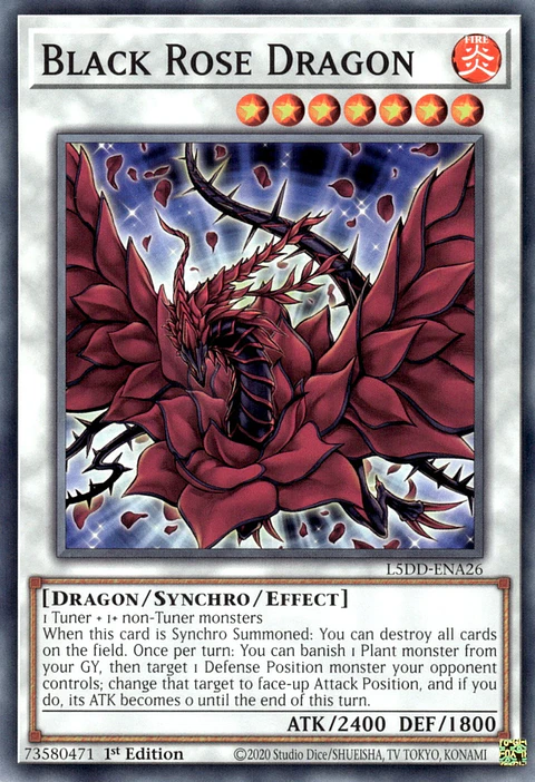 Black Rose Dragon - L5DD-ENA26 - Common 